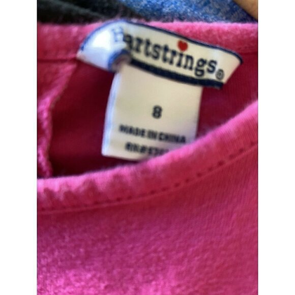 Hartstrings Girl’s Sz 8 Long Sleeve Ruffled Pink 8 - Picture 3 of 4